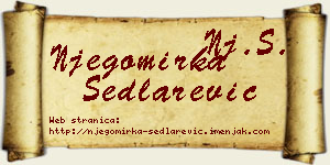 Njegomirka Sedlarević vizit kartica